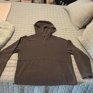REI Men’s Charcoal Gray 1/4 Zip Hoodie Size Medium